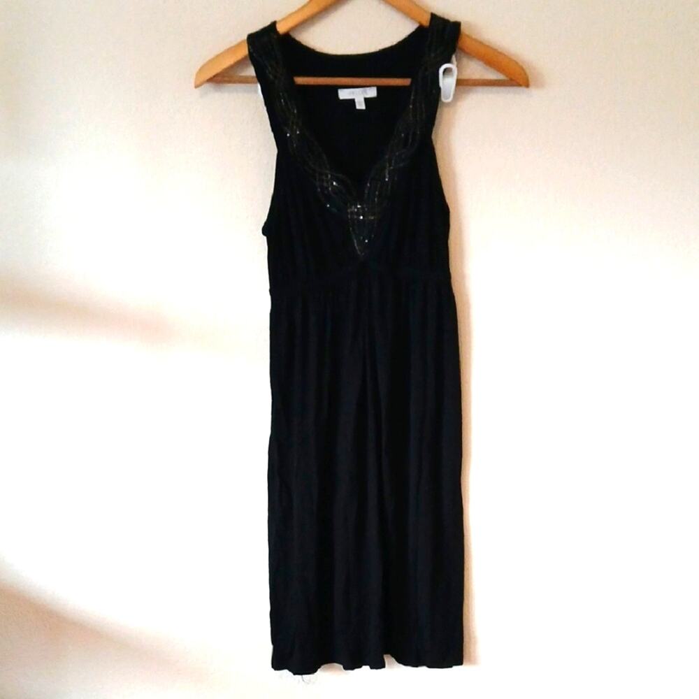 Y2K dElia's Black Babydoll Sleeveless Dress With Chain Detail